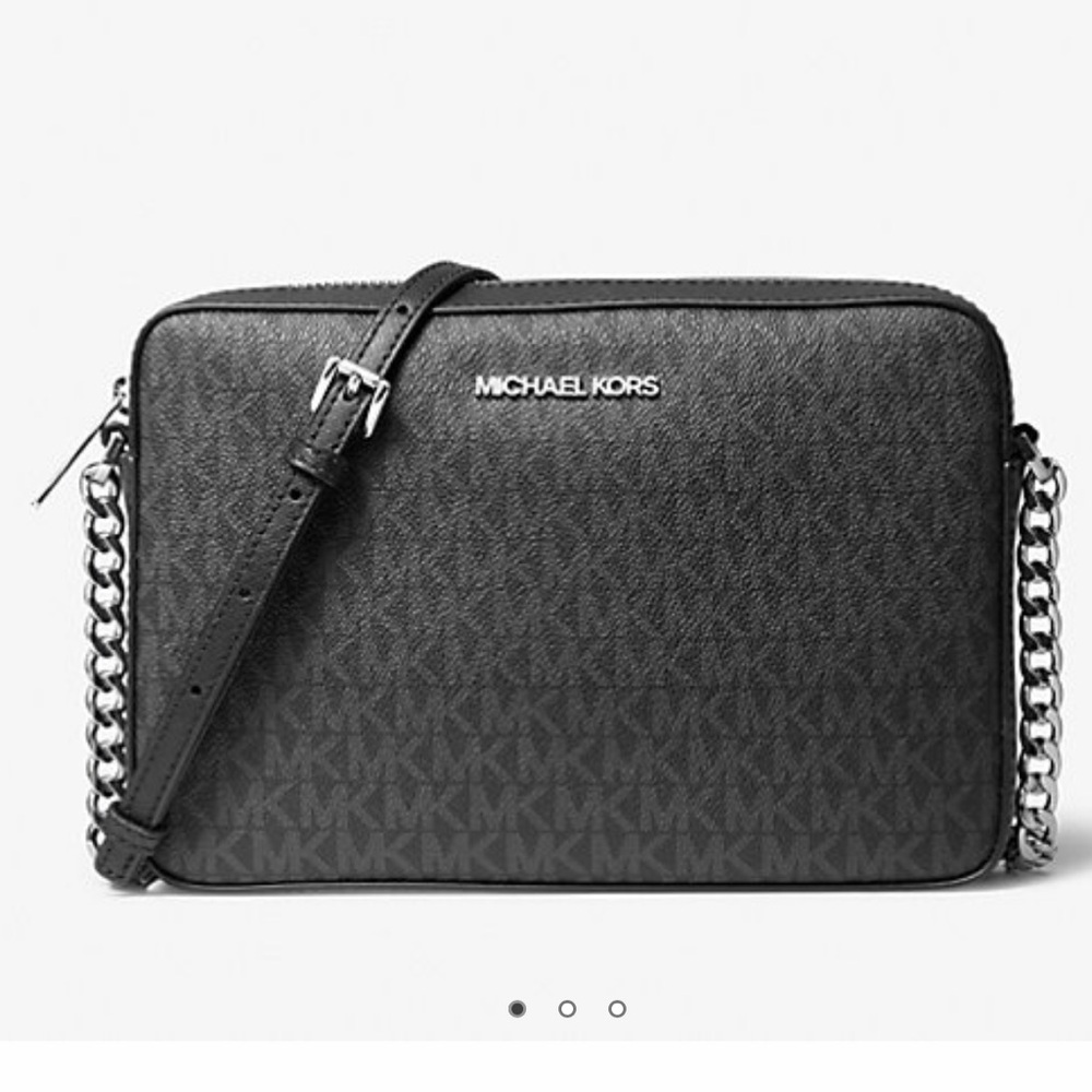 MK Jet Set Large Logo Crossbody Bag